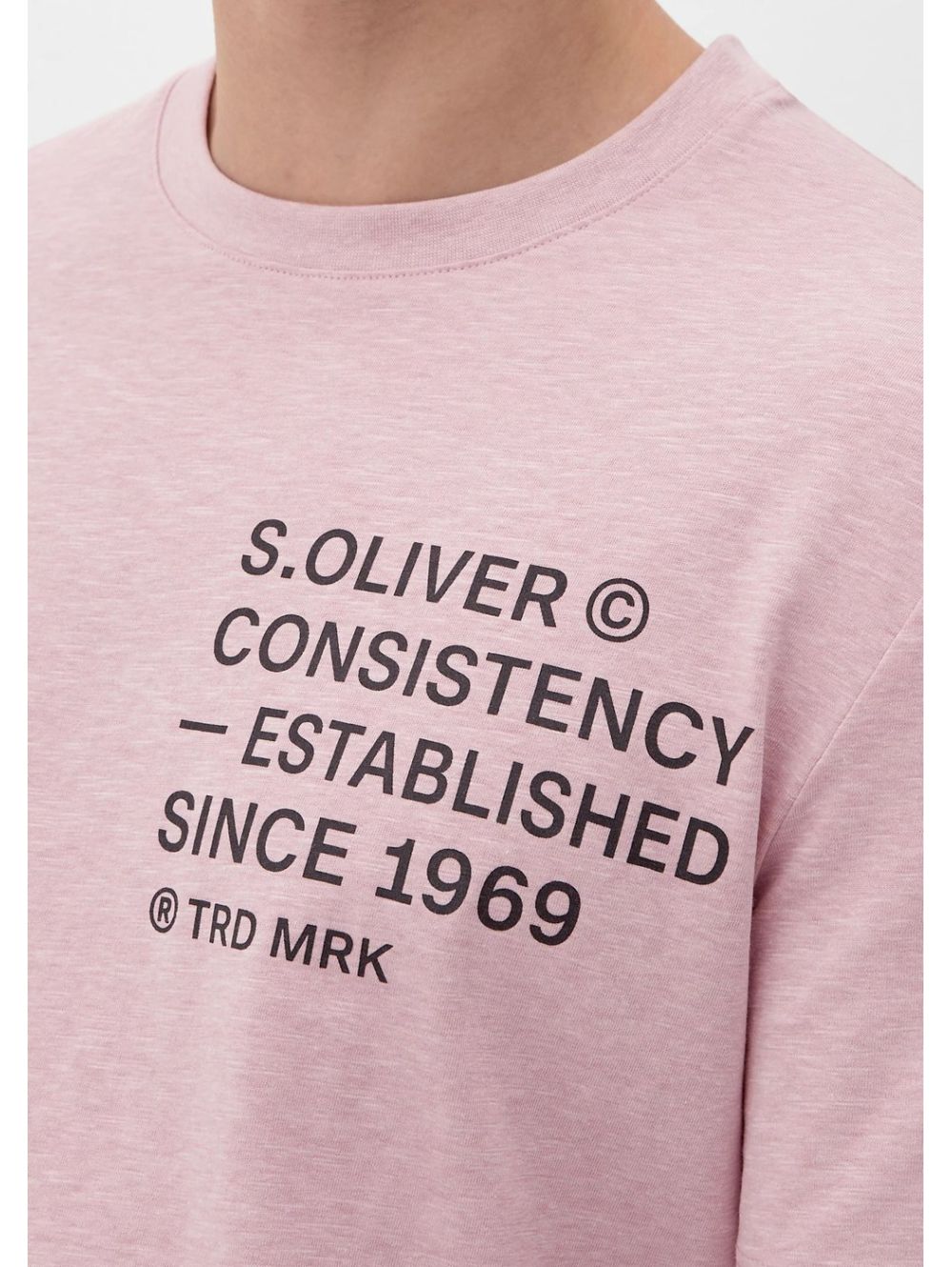 S.OLIVER Men\'s T-Shirt short-sleeved 2129852.41W2 pink Rose