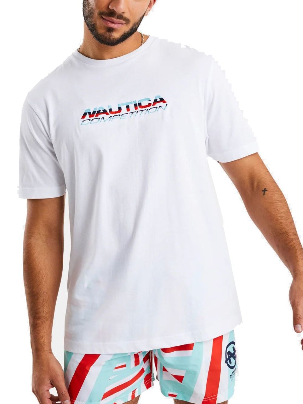 NAUTICA Competition Men's White Short Sleeve T-Shirt N7101011-908 White 