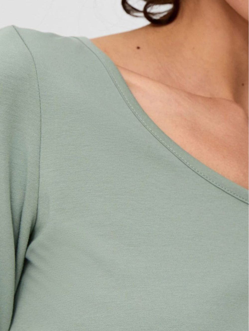 S.OLIVER Women\'s olive Green blouse long sleeve Sage 2135961.7210